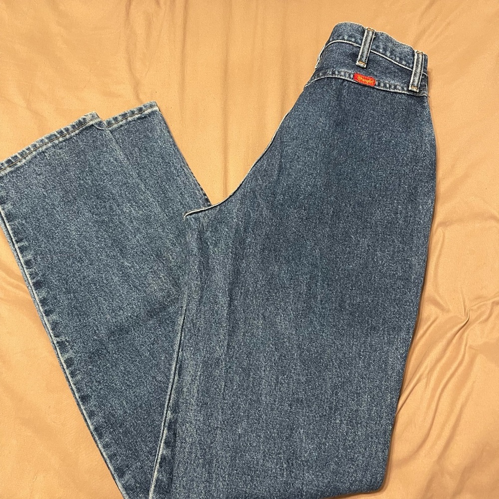 Vintage wrangler made in USA high waist straight leg
